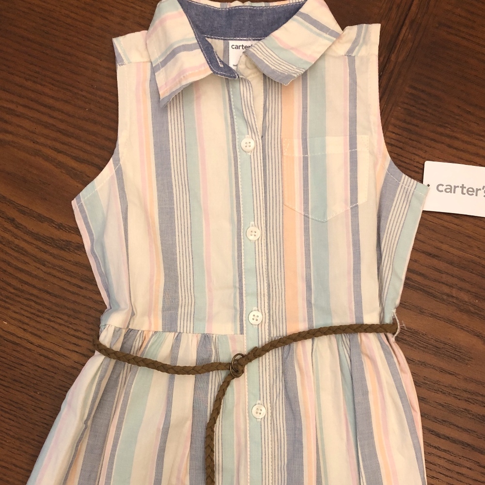 Sleeveless Dress w/belt